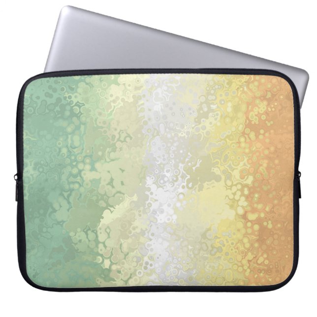 Trippig Boho Groovy Abstrakt Genderflor Prideflagg Laptop Fodral (Framsidan)