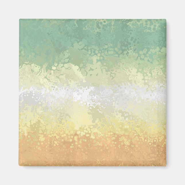 Trippig Boho Groovy Abstrakt Genderflor Prideflagg Magnet (Framsidan)