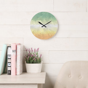 Trippig Boho Groovy Abstrakt Genderflor Prideflagg Stor Klocka