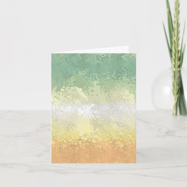 Trippig Boho Groovy Abstrakt Genderflor Prideflagg Tack Kort (Framsida)