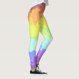 Trippig Boho Groovy Abstrakt Neuroköns Stolthetsfl Leggings
