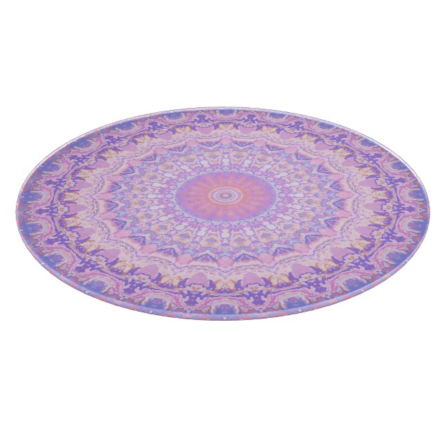 Trippig färgrik invecklad boho hippie mandala (Hörn)