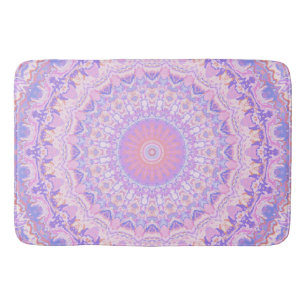 Trippig färgrik invecklad boho hippie mandala badrumsmatta