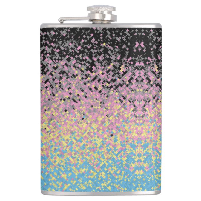 Trippig Funky Pixelartad Polygender Stolt Pride Fl Fickplunta (Framsidan)