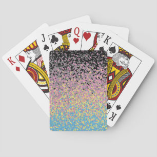 Trippig Funky Pixeliserad Polygender Stolt Pride F Casinokort