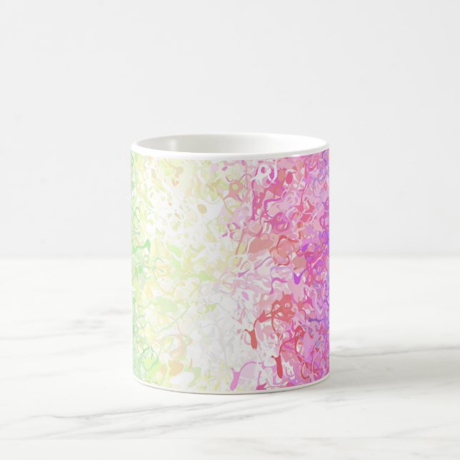 Trippig Groovy Boho Abstrakt Genderdoe Pride Flagg Kaffemugg (Center)