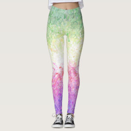 Trippig Groovy Boho Abstrakt Genderdoe Pride Flagg Leggings
