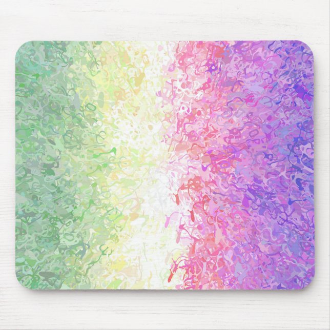 Trippig Groovy Boho Abstrakt Genderdoe Pride Flagg Musmatta (Framsidan)