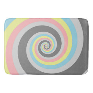 Trippig Groovy Spiral Abstrakt Demiflux Pride Flag Badrumsmatta