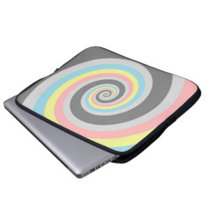 Trippig Groovy Spiral Abstrakt Demiflux Pride Flag Laptop Fodral