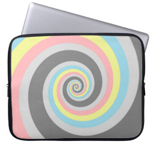Trippig Groovy Spiral Abstrakt Demiflux Pride Flag Laptop Fodral