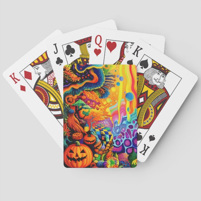 Trippig Halloween Casinokort (Baksidan)