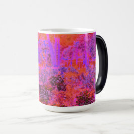 Trippig Magenta och Orange Impressionistisk Trädgå Magisk Mugg