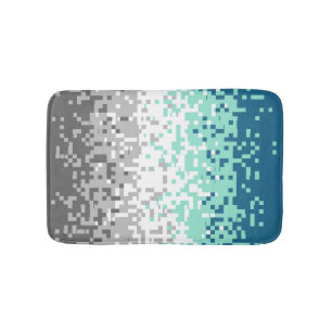 Trippig Pixelerad Abstrakt Frayromantisk Prideflag Badrumsmatta