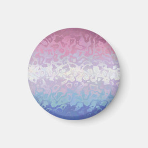 Trippig Rippel Groovy Excentrisk Bigender Pride Fl Magnet