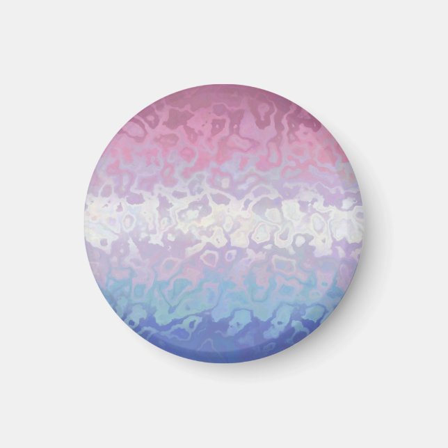 Trippig Rippel Groovy Excentrisk Bigender Pride Fl Magnet (Framsidan)