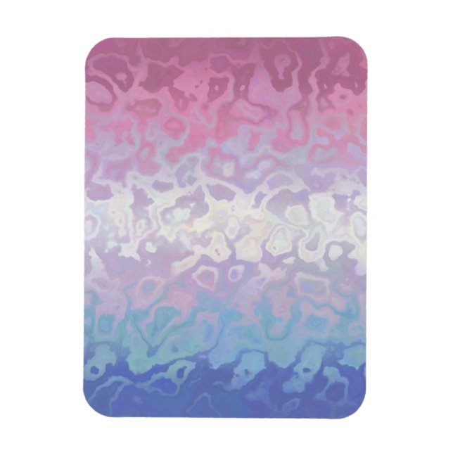 Trippig Rippel Groovy Excentrisk Bigender Pride Fl Magnet (Vertikal)