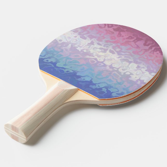 Trippig Rippel Groovy Excentrisk Bigender Pride Fl Pingisracket (Frontvinkel)