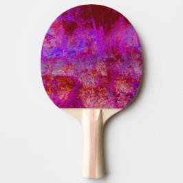 Trippig röd och magenta impressionistisk landskap pingisracket