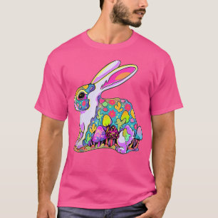 Trippig Skog Rave Psykedelisk Kanin Edm Tekk T Shirt