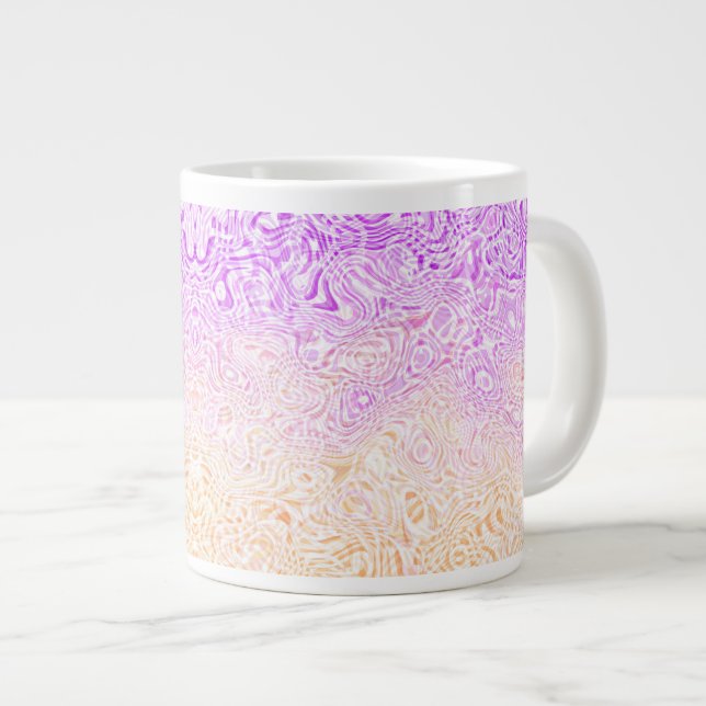 Trippig, squigglig, boho, abstrakt Trixic Pride-fl Jumbo Mugg (Framsida höger)