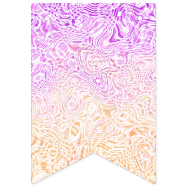 Trippig, squigglig, boho abstrakt Trixic Pride-fla Vimplar (Första flaggan)