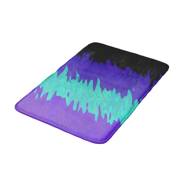 Trippig Squiggly Abstrakt Alexigender Pride Flagga Badrumsmatta (Vinklad)
