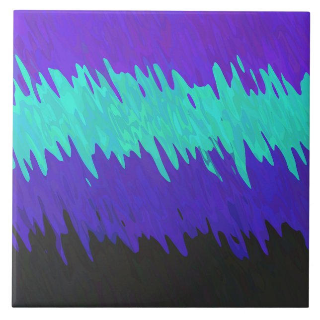 Trippig Squiggly Abstrakt Alexigender Pride Flagga Kakelplatta (Framsidan)