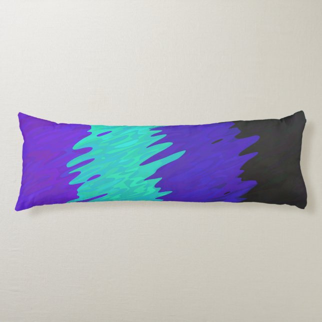 Trippig Squiggly Abstrakt Alexigender Pride Flagga Kroppskudde (Framsidan)