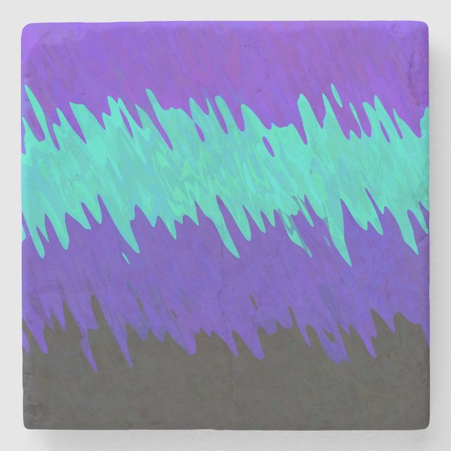 Trippig Squiggly Abstrakt Alexigender Pride Flagga Stenunderlägg (Framsidan)