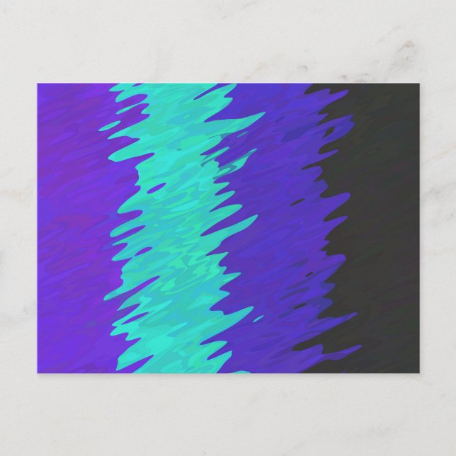 Trippig Squiggly Abstrakt Alexigender Pride Flagga Vykort (Framsida)