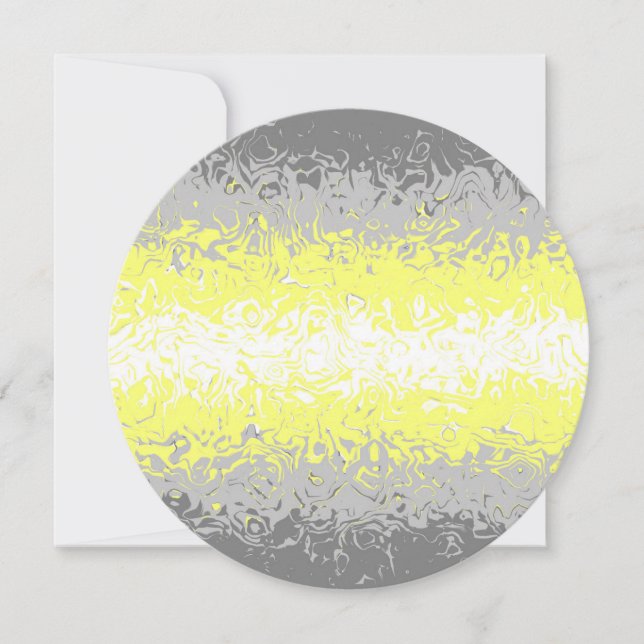 Trippig Squiggly Abstrakt Demigender Pride Flagga (Framsida)
