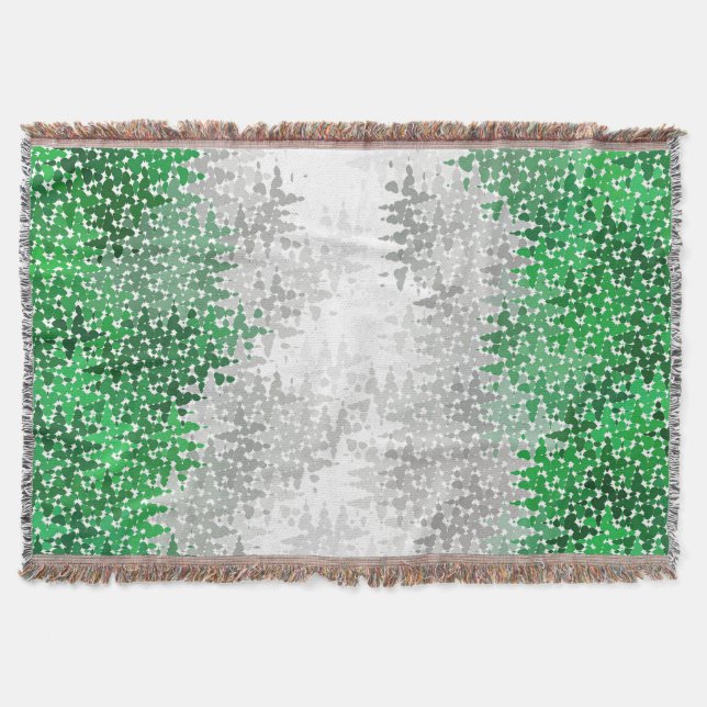 Trippig Squiggly Abstrakt Grayromantisk Pride Flag Filt (Framsidan)