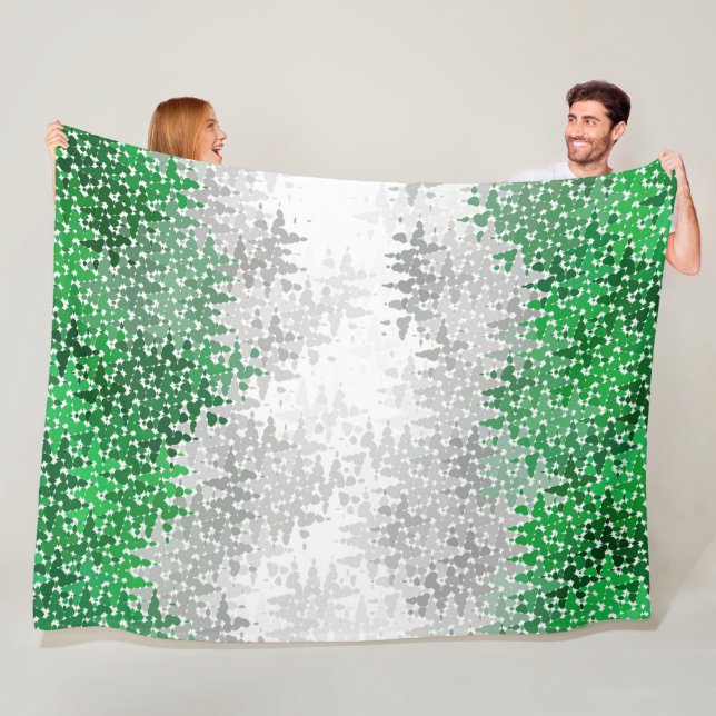Trippig Squiggly Abstrakt Grayromantisk Pride Flag Fleecefilt (På plats)