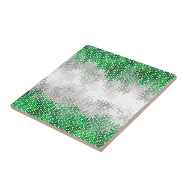 Trippig Squiggly Abstrakt Grayromantisk Pride Flag Kakelplatta (Sidan)