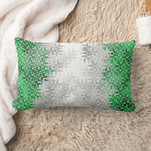 Trippig Squiggly Abstrakt Grayromantisk Pride Flag Lumbarkudde (Filt)