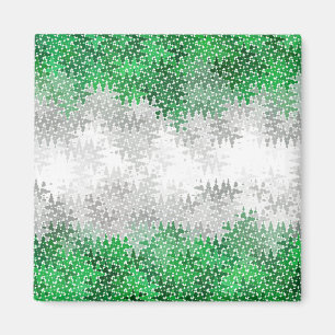 Trippig Squiggly Abstrakt Grayromantisk Pride Flag Magnet