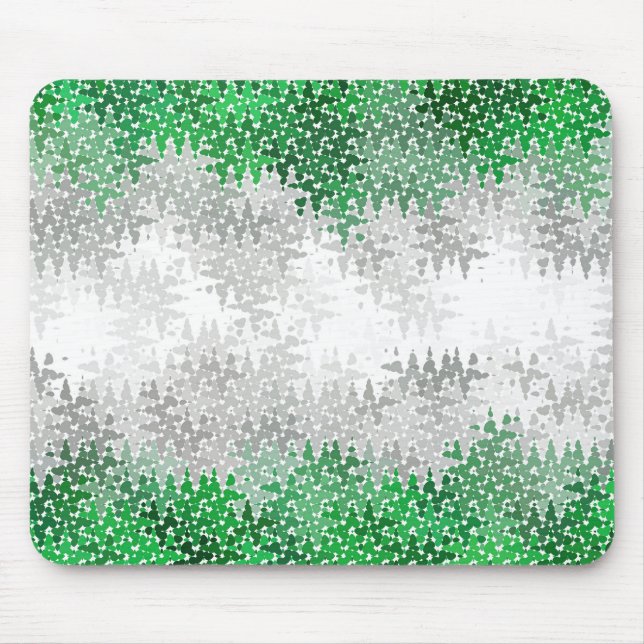Trippig Squiggly Abstrakt Grayromantisk Pride Flag Musmatta (Framsidan)