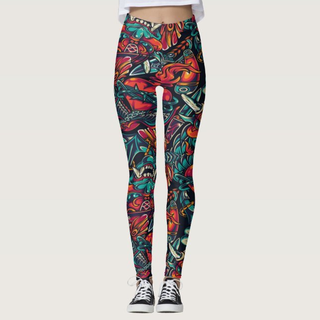 Trippiga Leggings (Framsida)
