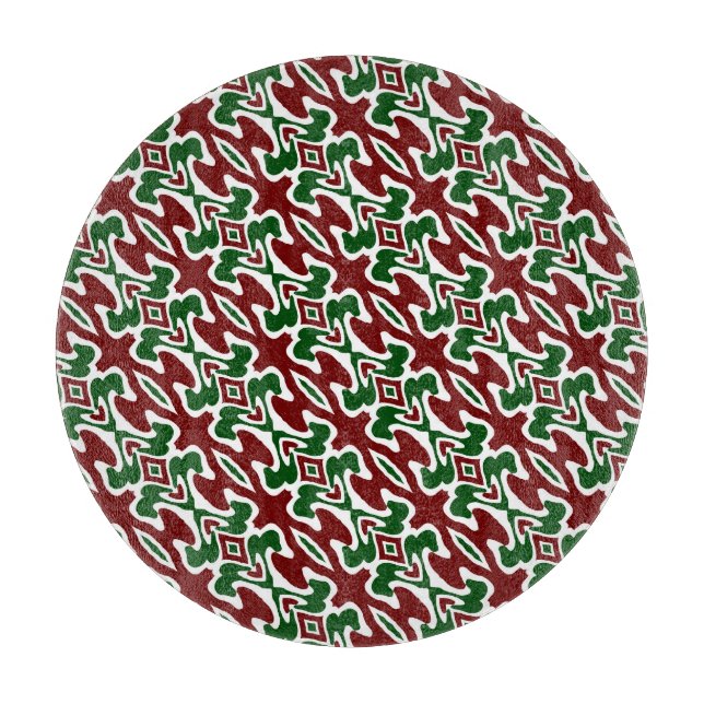 Trippigt Squiggly Retro Mod Jul Randigt Mönster (Framsidan)