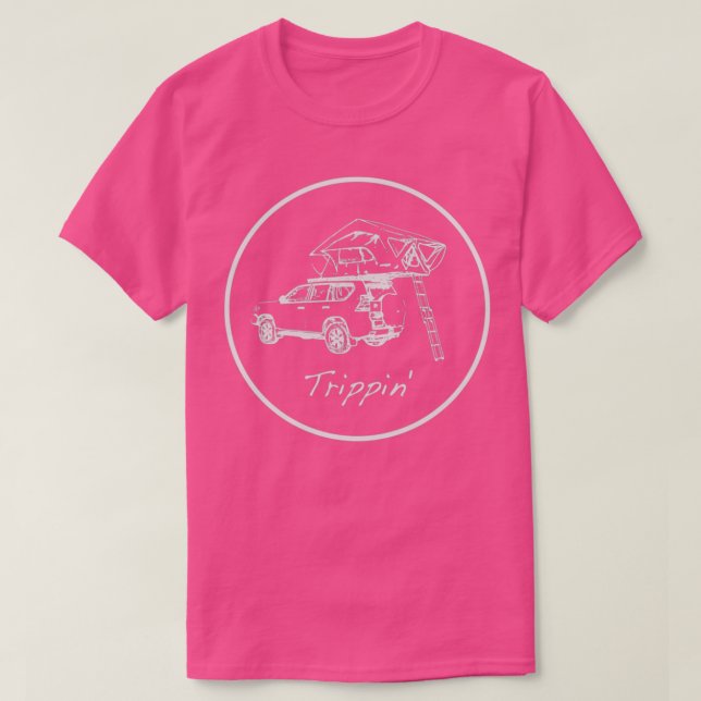 Trippin Prado Landkrysser Rooftop Tält T Shirt (Design framsida)