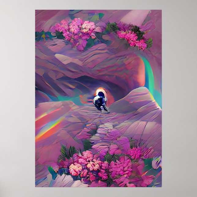 Tripping Bollar Art - Astronaut Obstacles Poster (Framsidan)