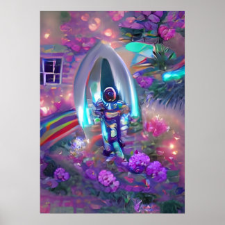 Tripping Bollar Art - Astronaut Poster