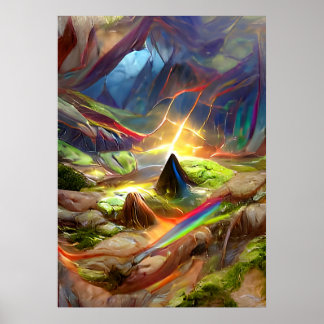 Tripping Bollar Art - Psychedelic Mind Cave Poster