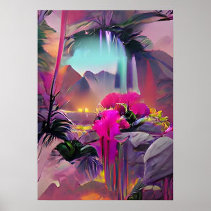 Tripping Bollar Art - Psychedelic Ställen Poster