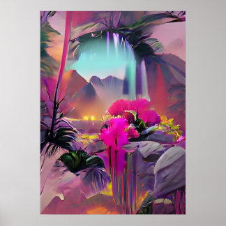 Tripping Bollar Art - Psychedelic Ställen Poster