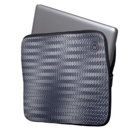 Trippy Abstrakt Black & White Rand Rad Monogram Laptop Fodral