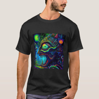 Trippy Abstrakt Lizard Psychedelic T Shirt
