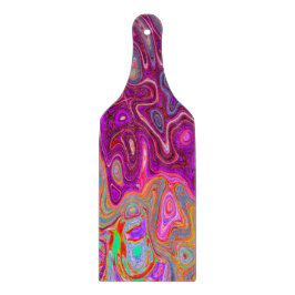 Trippy Abstrakt Magenta Rainbow Färg Retro Art