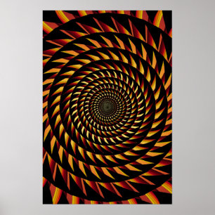 Trippy affisch: Sawtoothspiral Poster